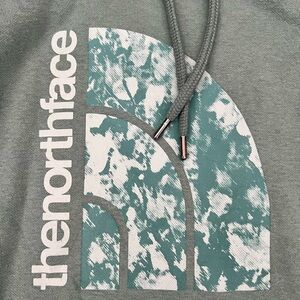 The North Face Dark Teal Green Marble Graphic Hoodie XS